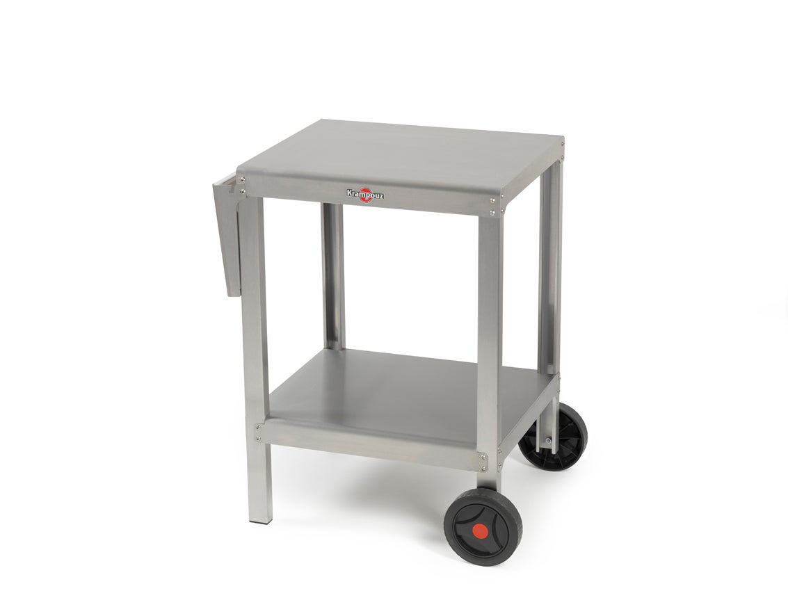 Chariot KRAMPOUZ 1 tablette, gris / argent - 2