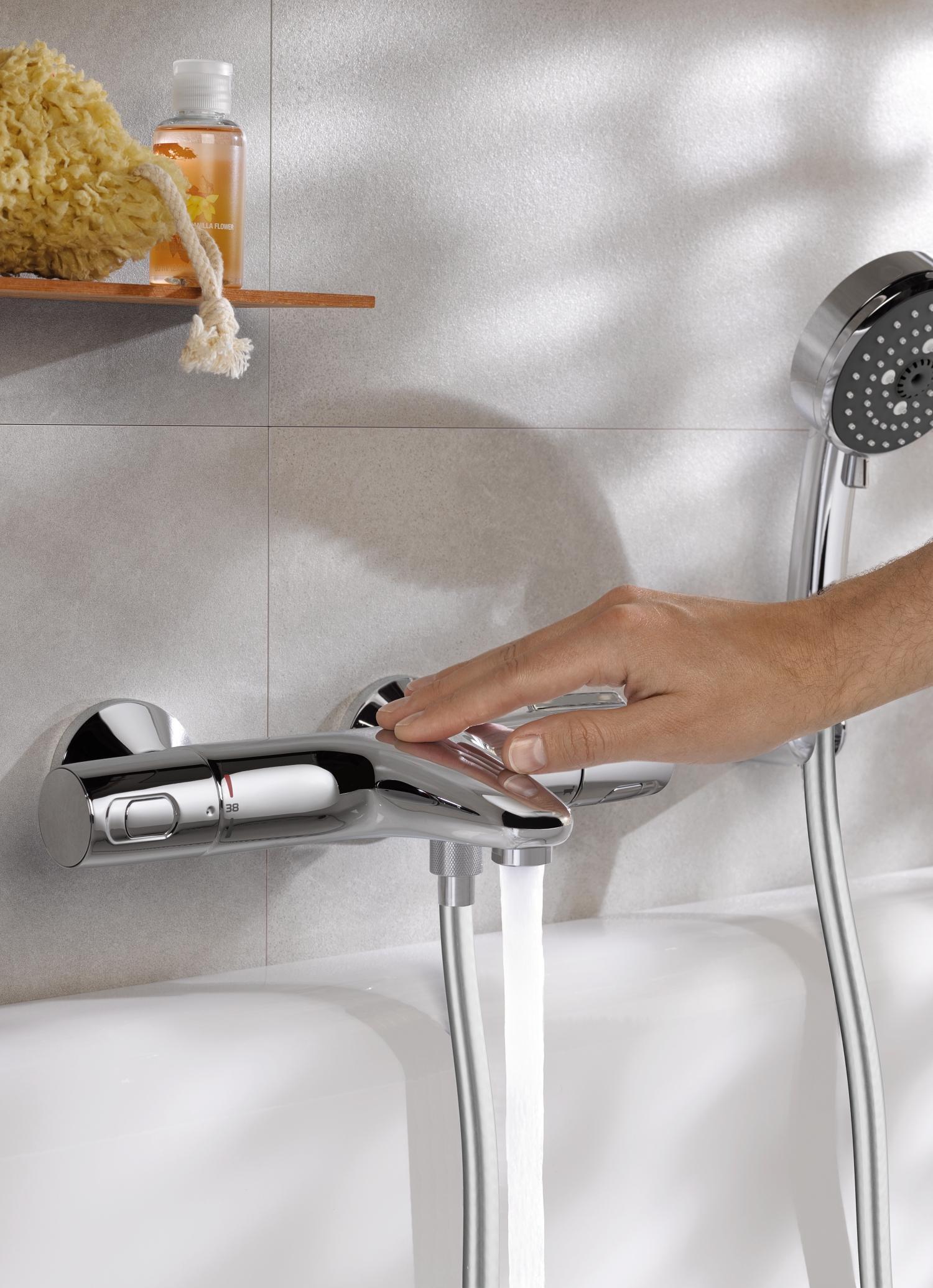 Mitigeur de bain thermostatique chrome, Precision Trend -QuickFix, GROHE - 5