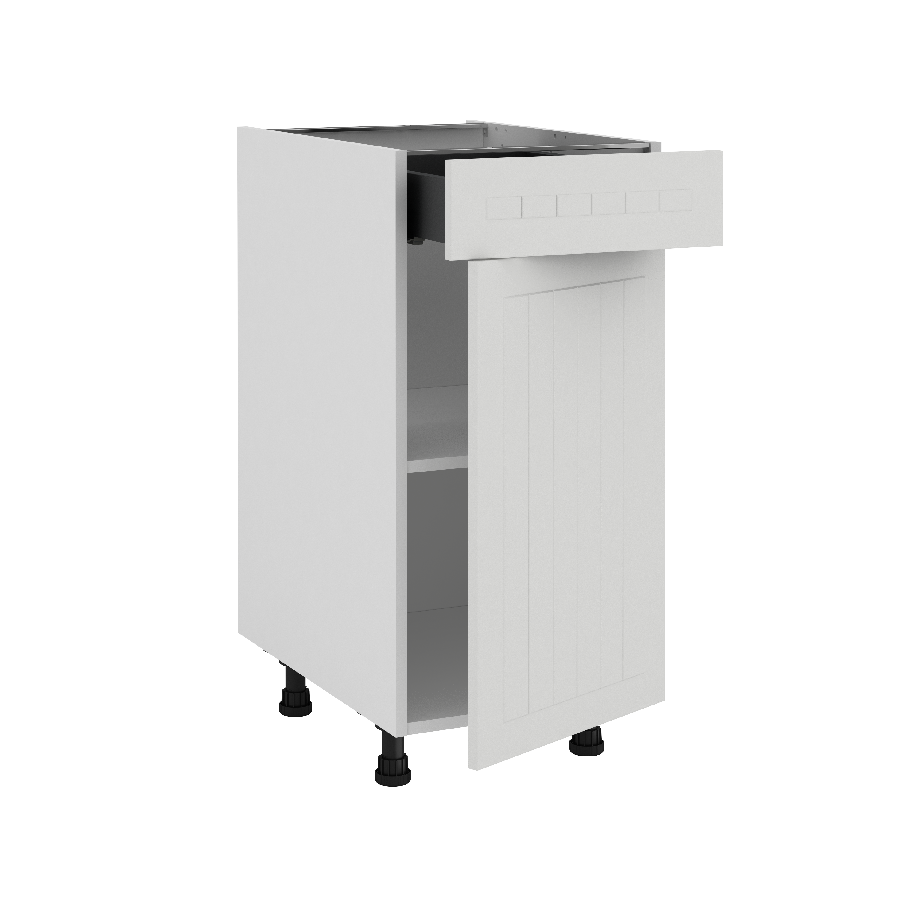 Mueble bajo de cocina delinia id toscane 76,8x40 cm 1 pta 1 caj