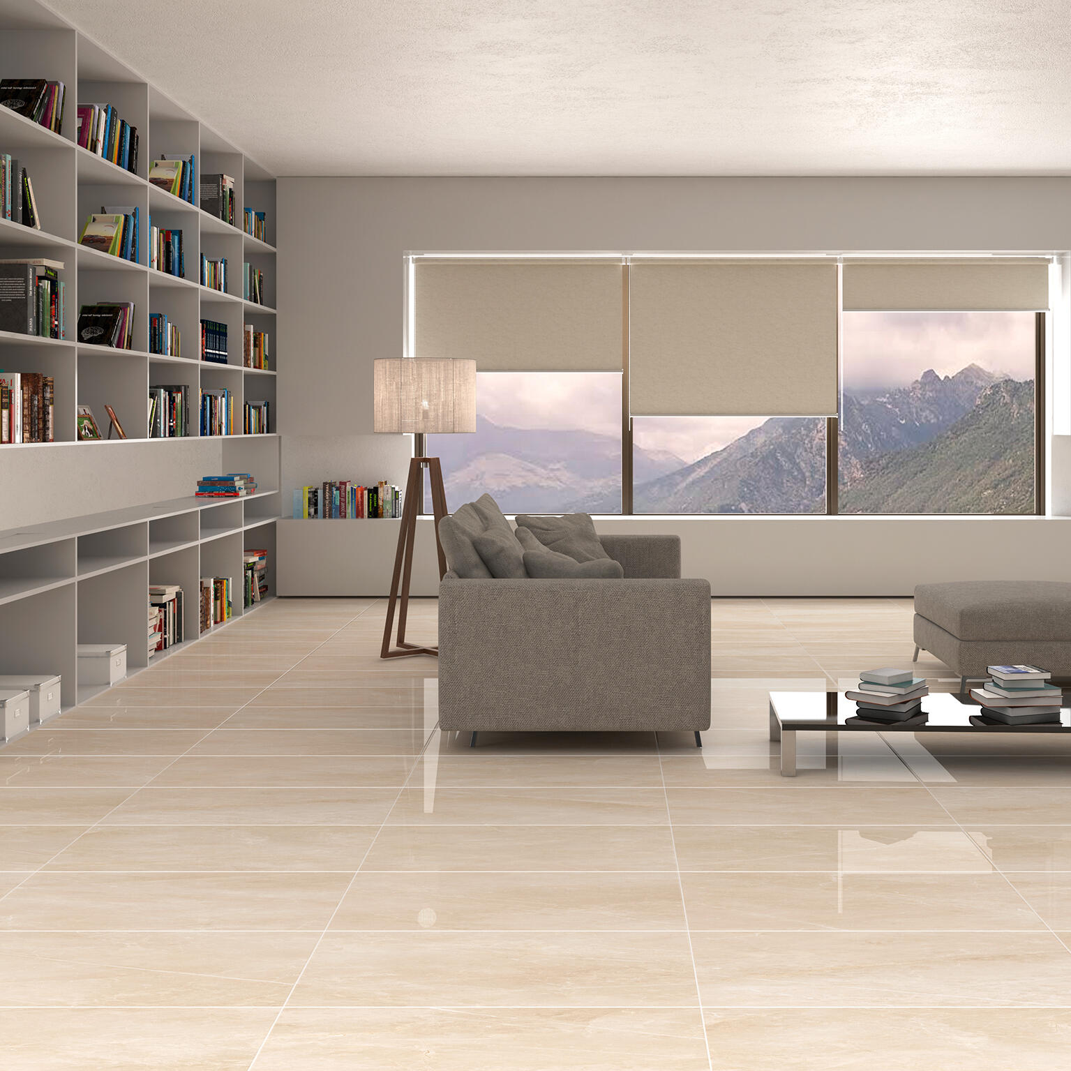 Lot de 2 plinthes Rialto, beige x L. 45 cm, Ep.10 mm - 2