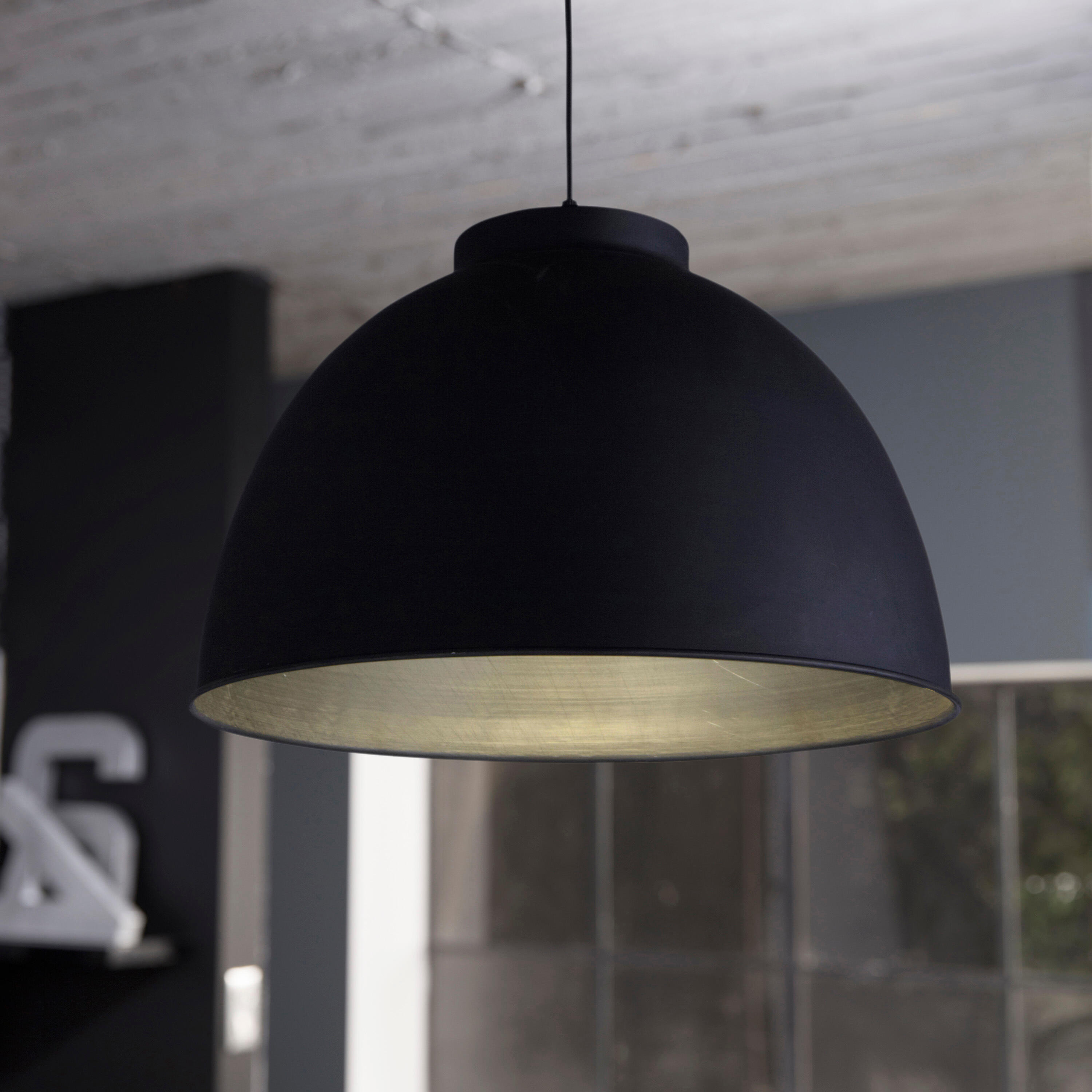 Suspension Dock acier, noir, Diam.45 cm, E27 - 4