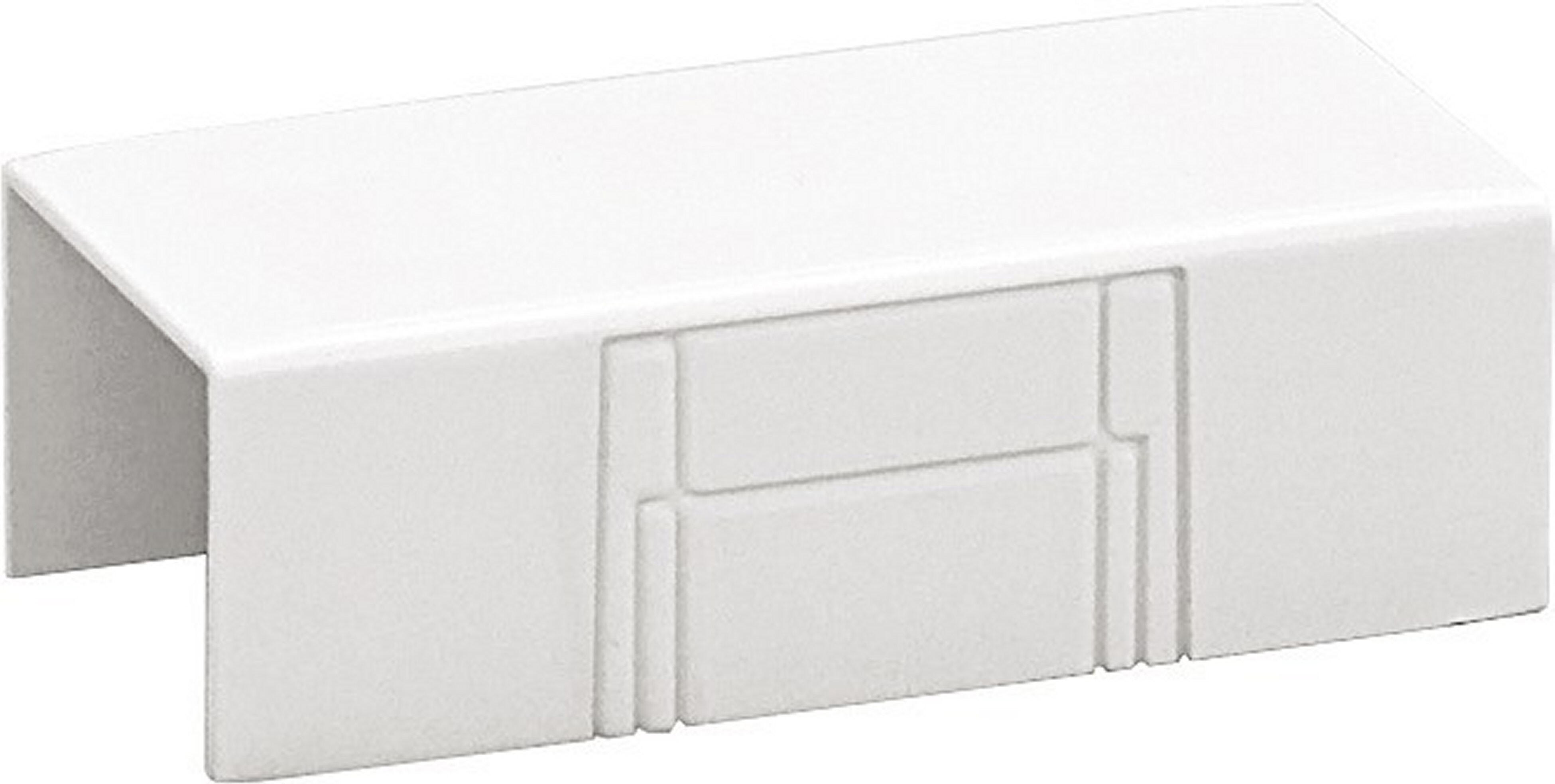 Lot de 4 tés blanc pour moulure, H. 2.3 x P.1.1 cm - 2