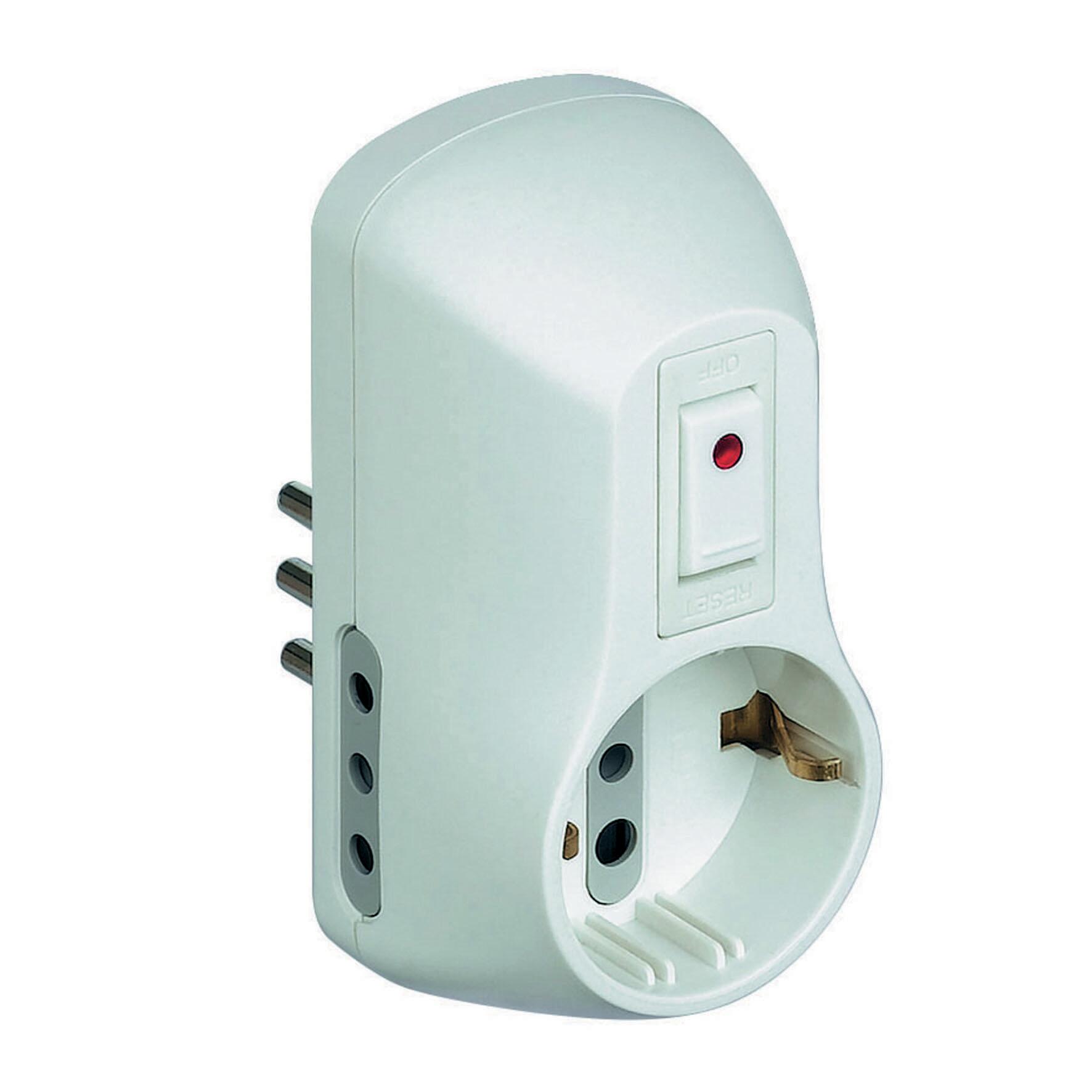 Adattatore Elettrico Multiplo Verticale - 3 Prese Con Protezione Bambini - Spina Schuko Per Standard Italiano E Tedesco - Foto 4