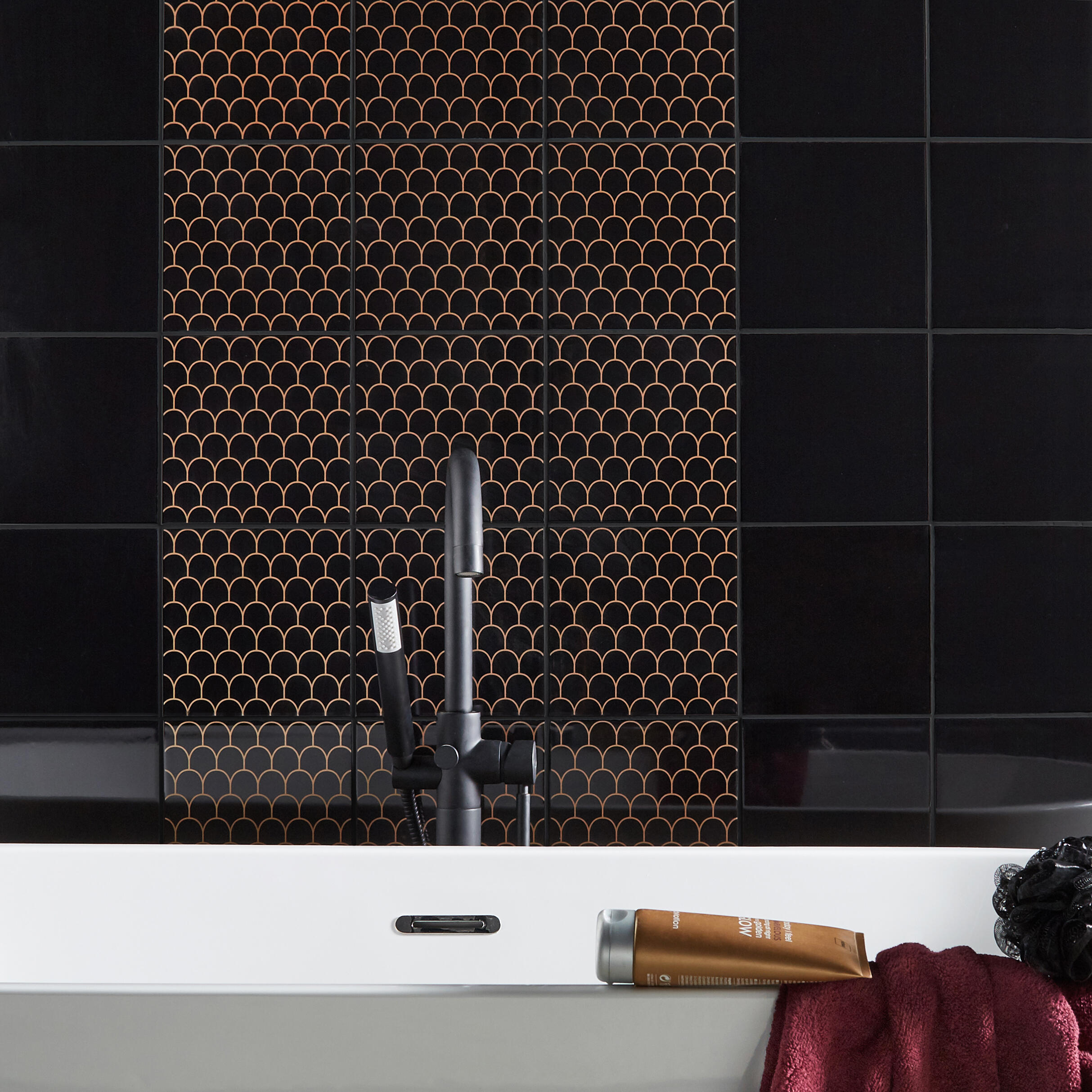 Mitigeur de bain îlot noir mat, Ilo, EDOUARD ROUSSEAU - 6