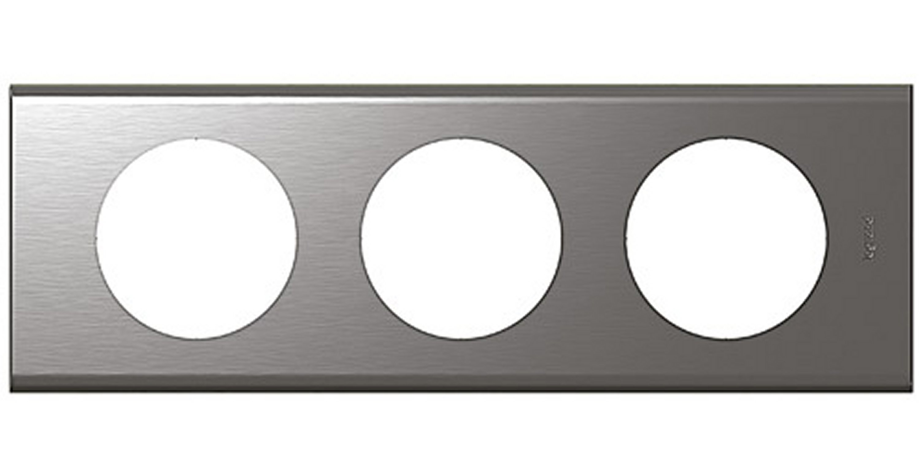 Plaque Céliane Matières 1 poste finition Inox Brossé (069101