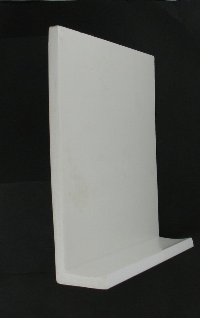 Bandeau de rive de toiture FL2253 blanc pvc L.3 m x l.225 mm