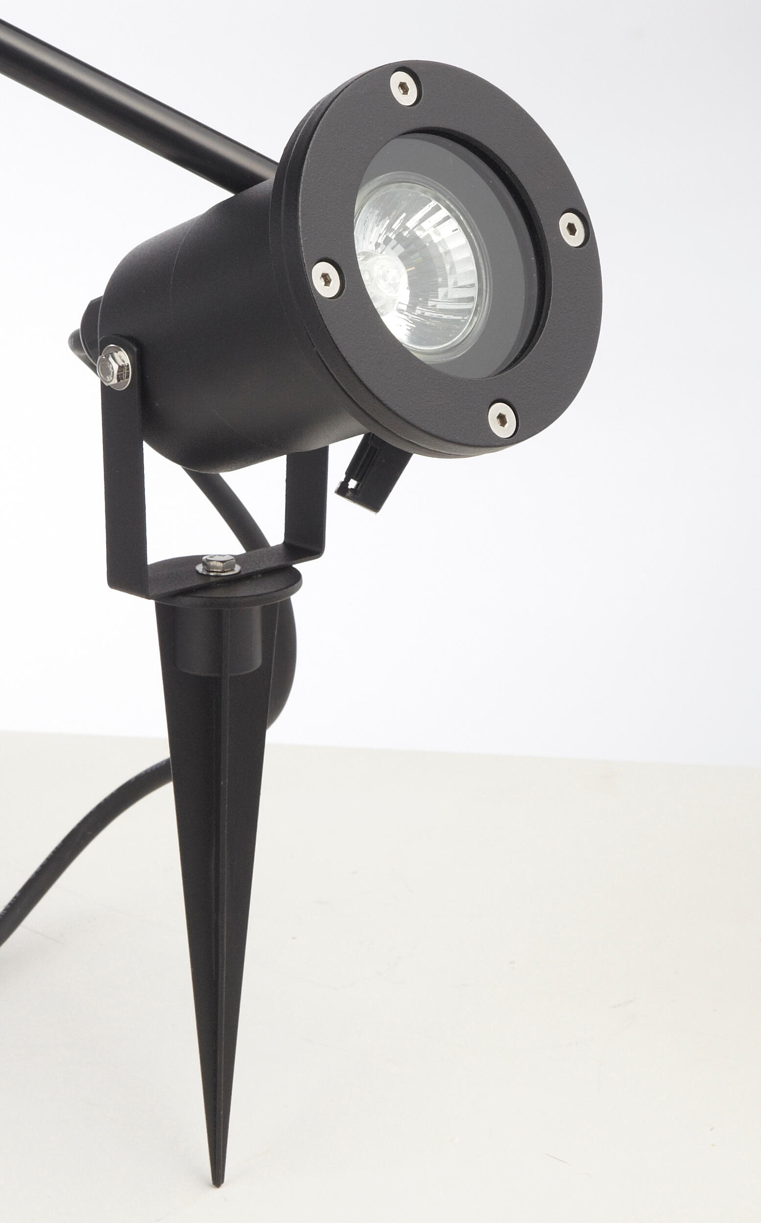 Projecteur à piquer GU10 Ada aluminium noir extérieur max 28W INSPIRE - 8