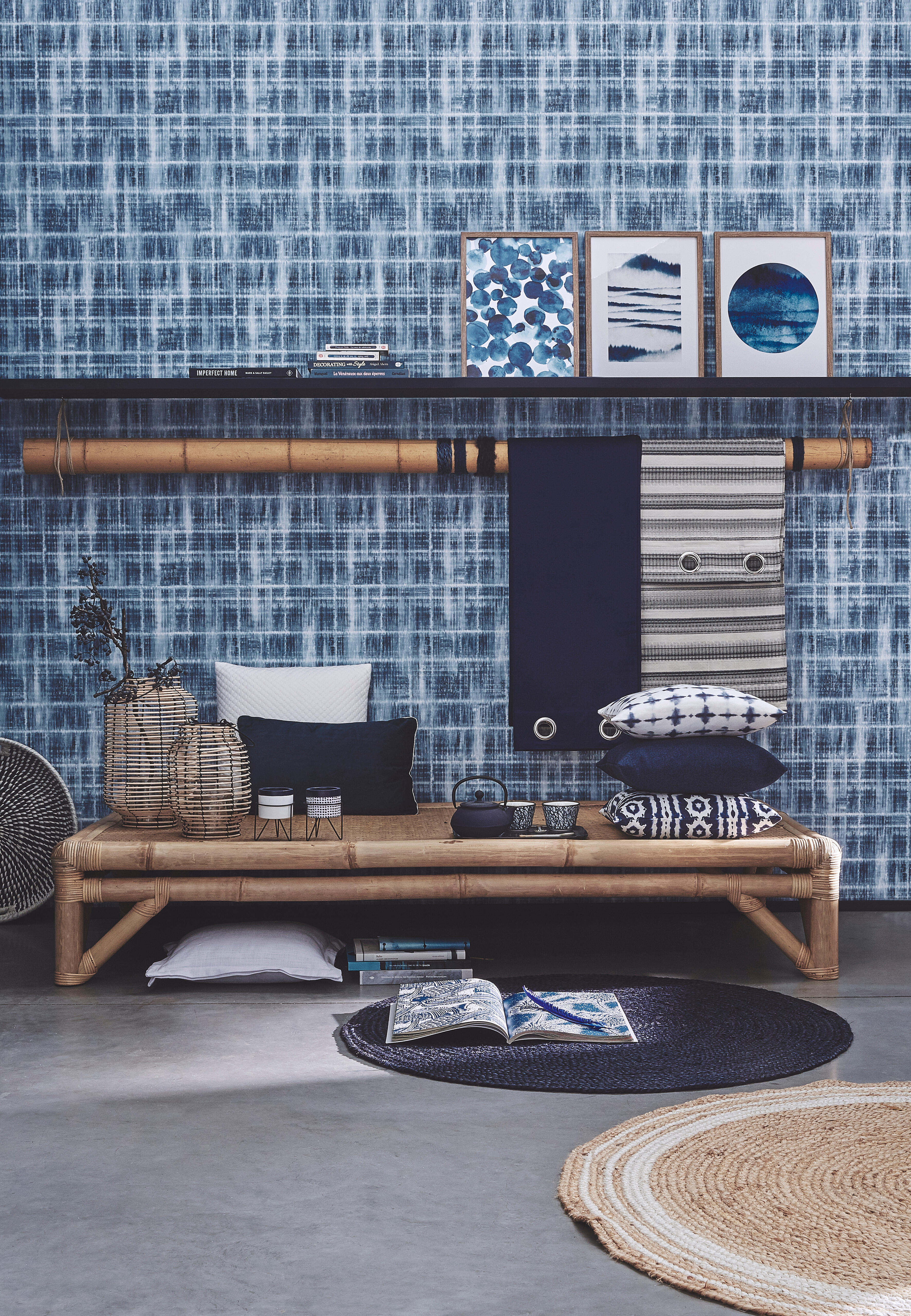 Lanterne Pili lanterne rotin, naturel H.46 x l.30 cm - 5