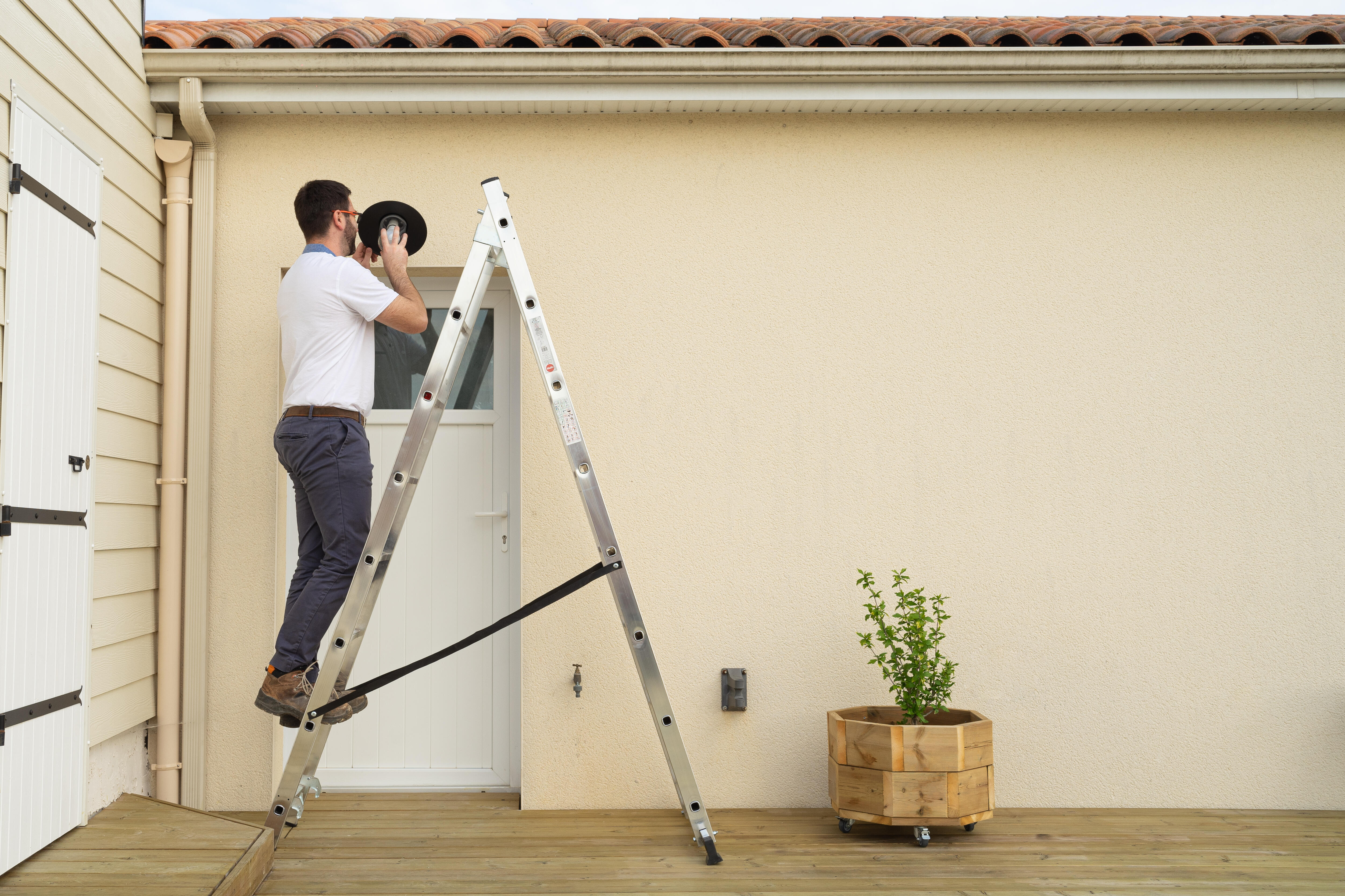 Echelle transformable aluminium HAILO 16 marches - 3