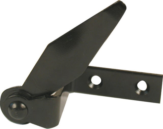 Arrêt de volet sur platine en acier noir prépeint, H.95 x L.80 x P.60 mm AFBAT