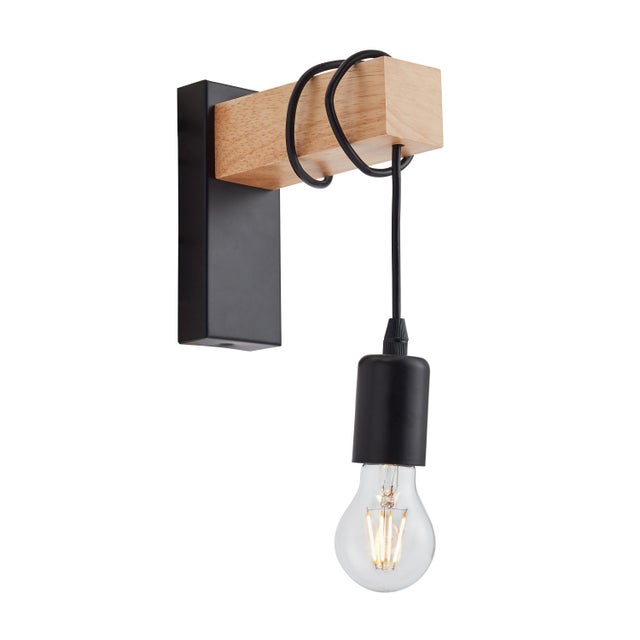 Applique E27 métal, noir, Townshend, EGLO