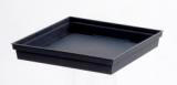 Soucoupe plastique EDA L.32 x l.32.6 x H.4.9 cm gris anthracite