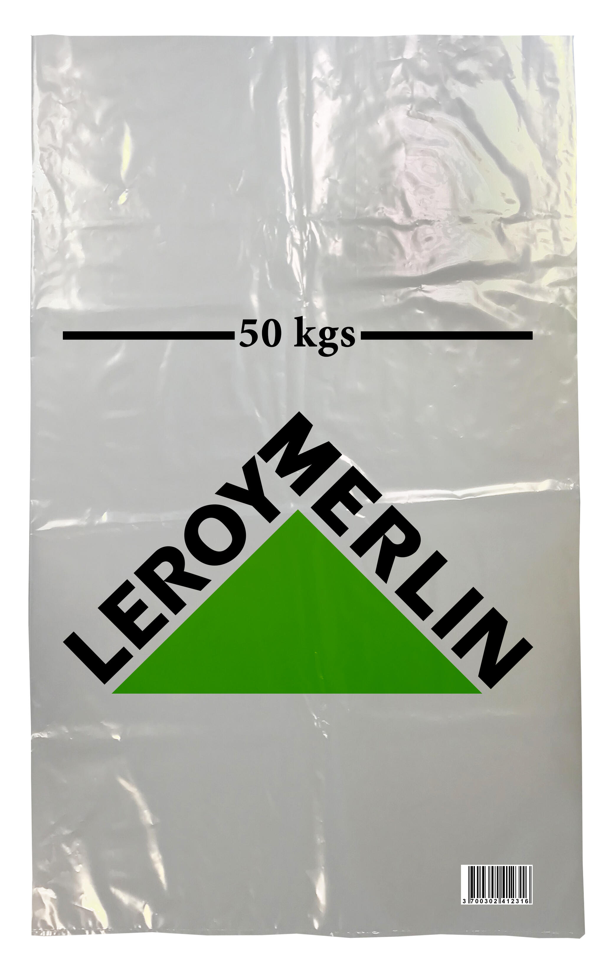 50 Sacs à Gravats 50L - Polypropylène Tissé Ultra-résistant (56x96 Cm), Pour Chantier, Jardin, Stockage