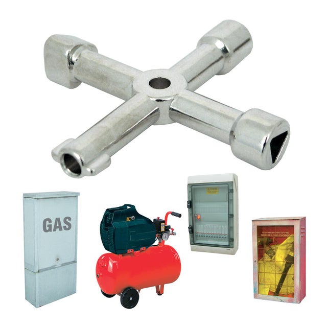 Chiave combinata in acciaio zincato  L130 mm