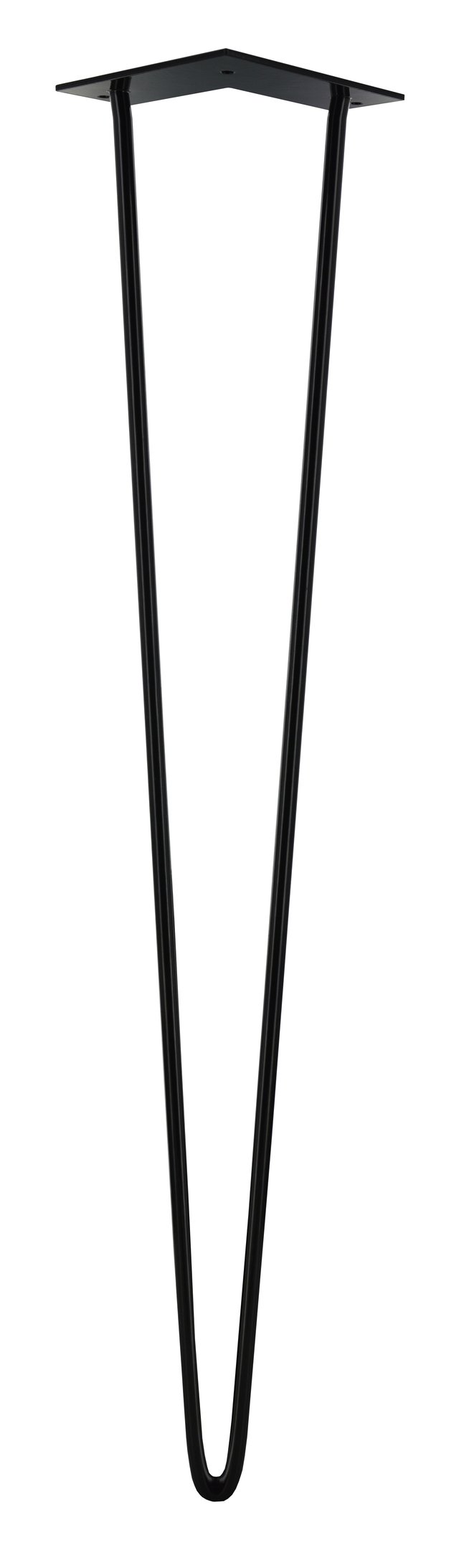 Pied de table design CIME, noir, hauteur 71 cm