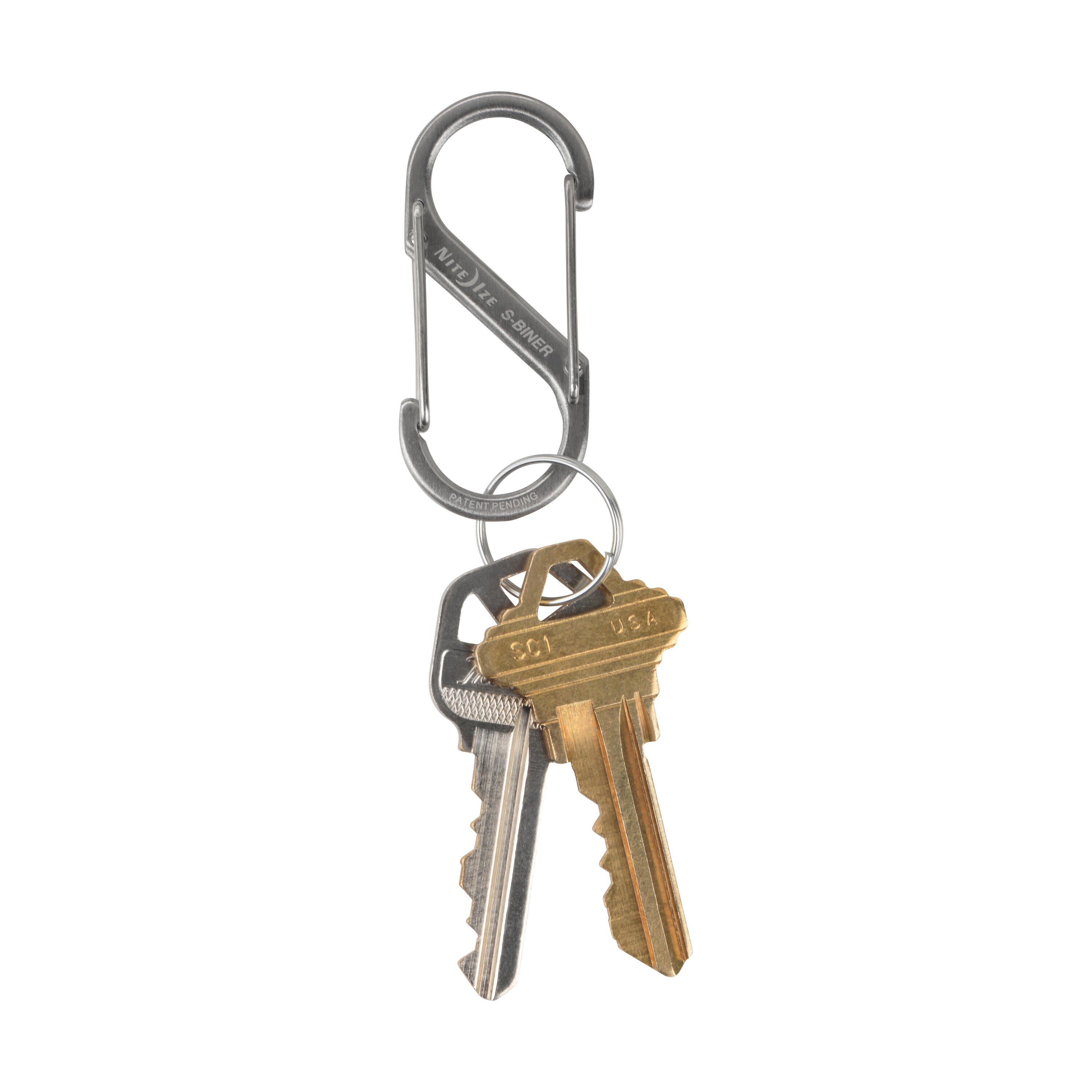 Mousqueton acier gris / argent, L.50 x l.22 x Ep.7 mm - 2