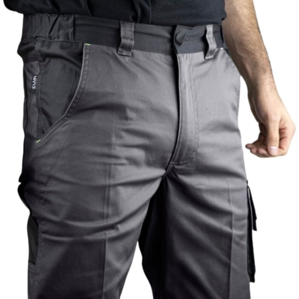 Pantalon de travail bicolore imperméable avec genouillères LMA Vulcain Gris / Noir 36 - 4