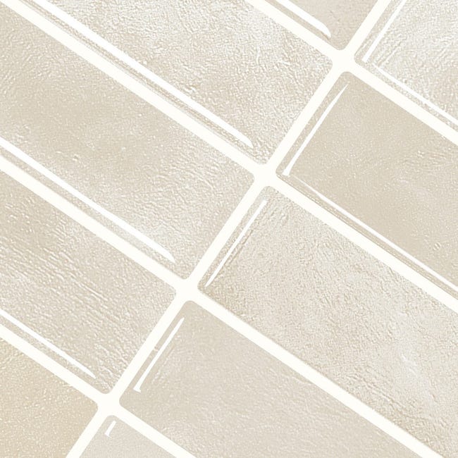 Lot de 10 crédences adhésives pour cuisine, salle de bain, carrelage mural, Kaki clair - 6