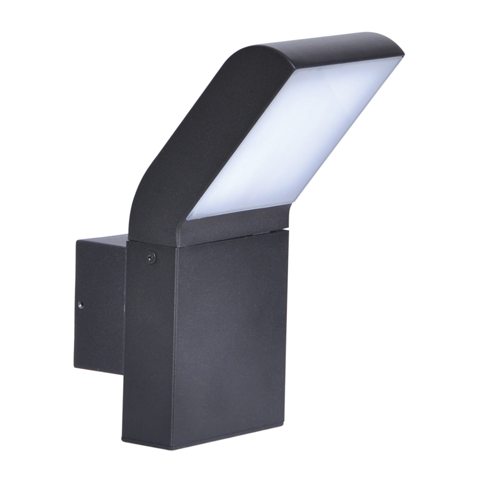 Kinkiet zewnętrzny LED VIDAR czarno-biały 12W neutralna 550lm metal wym:23x10x10cm IP54 Kaja