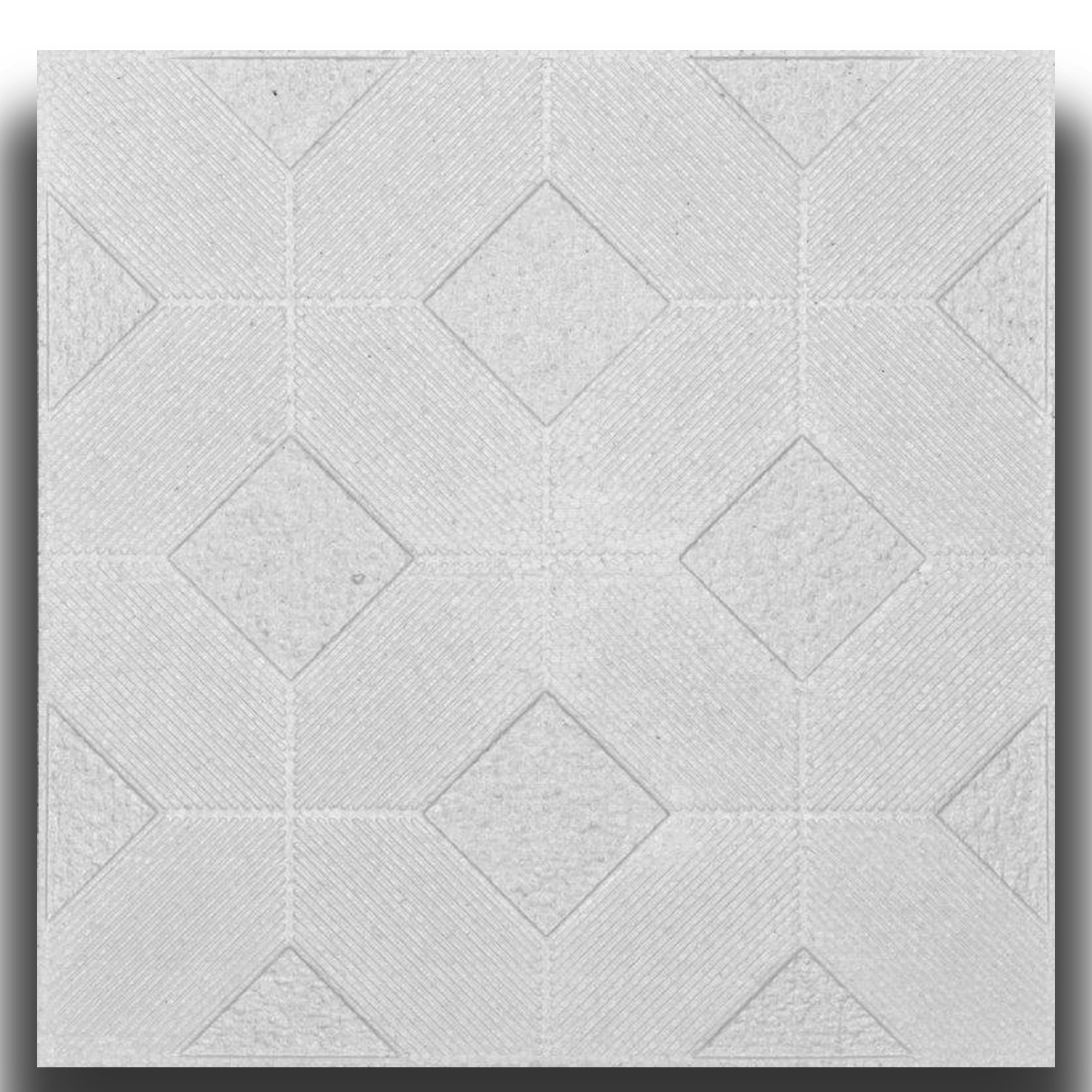 10 ou 20 m² (40 ou 80 pièces) de panneau décoratif de plafond en polystyrène compact 50x50 cm (1 cm d'épaisseur) LAGOS - Pack de 10 mètres carrés - 2