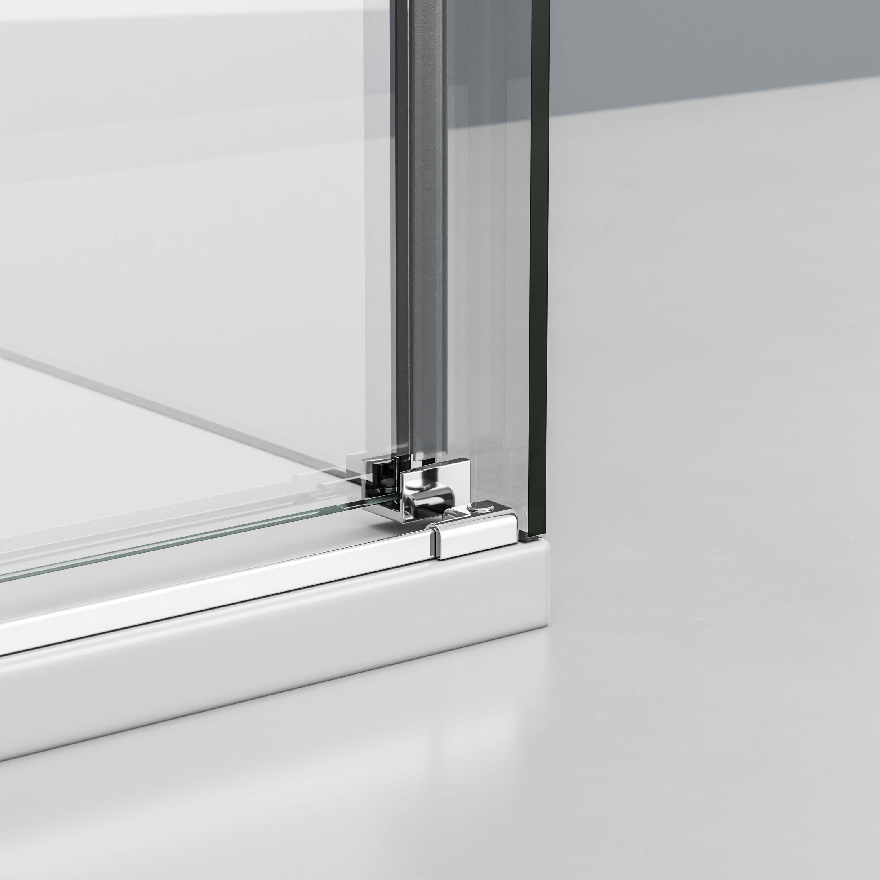 Bernstein Kabina prysznicowa narożna DX906 chrom dzwi przesuwne szkło 8mm - 160x90 - 3