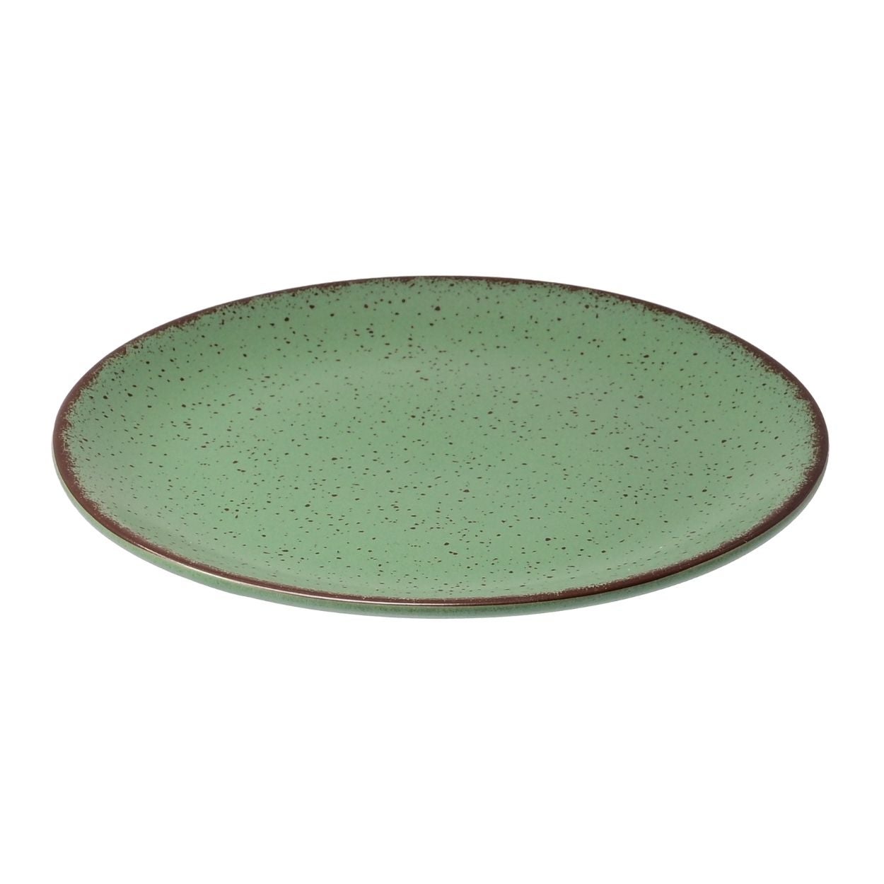Talerz deserowy Terra Green Estia porcelana zielony 21 cm 1 szt.