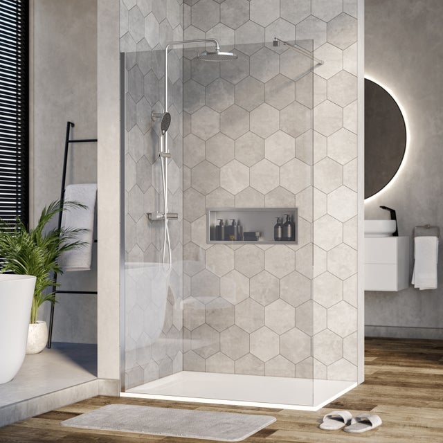 Bernstein Ścianka prysznicowa 110 cm Walk-In EX101 szkło przezroczyste 10 mm