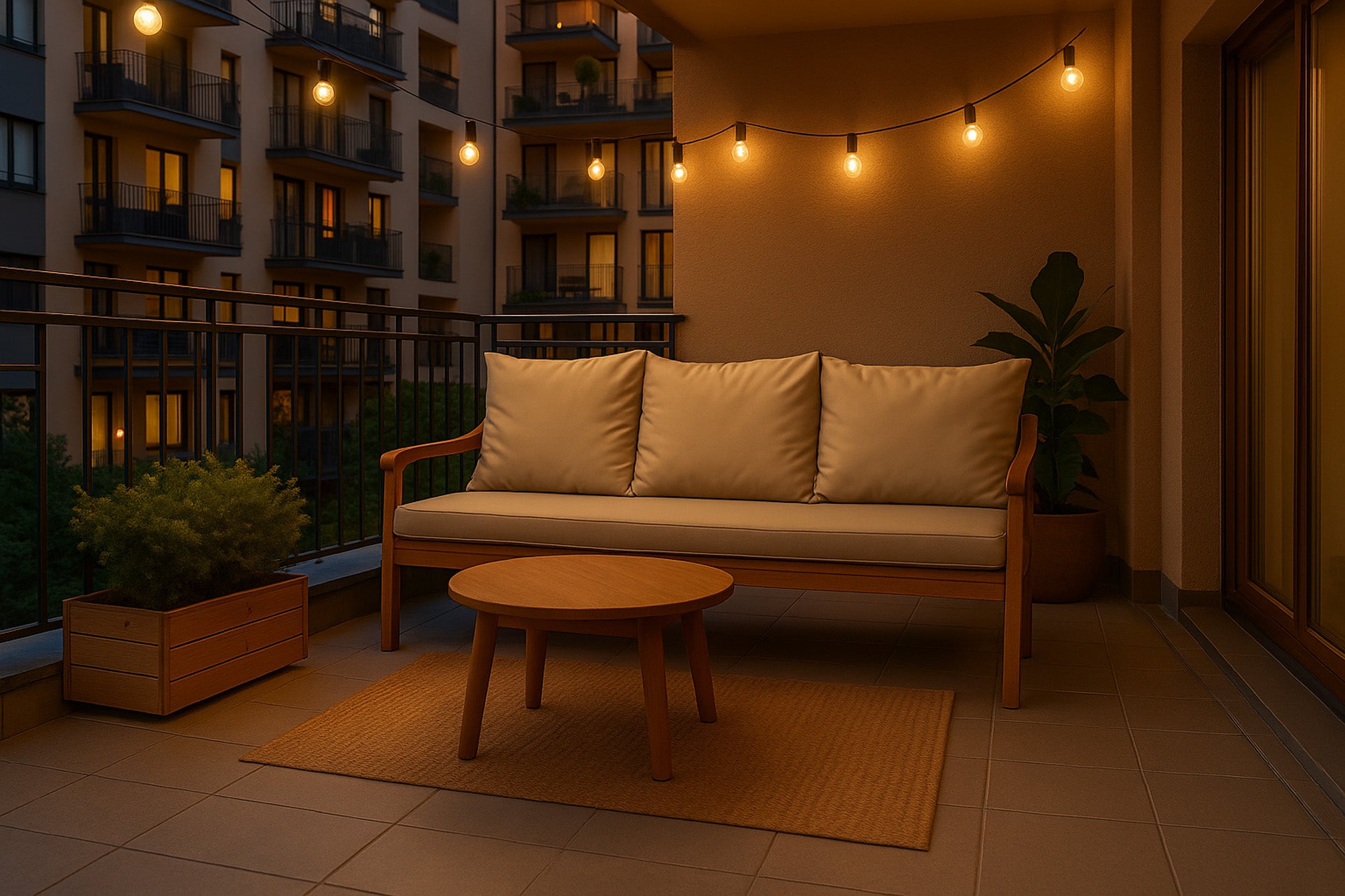 Coussin pour banc 180x60x50cm, Coussins pour balancelle de jardin Beige, couvertures amovibles, Coussin extérieur/intérieur - 5