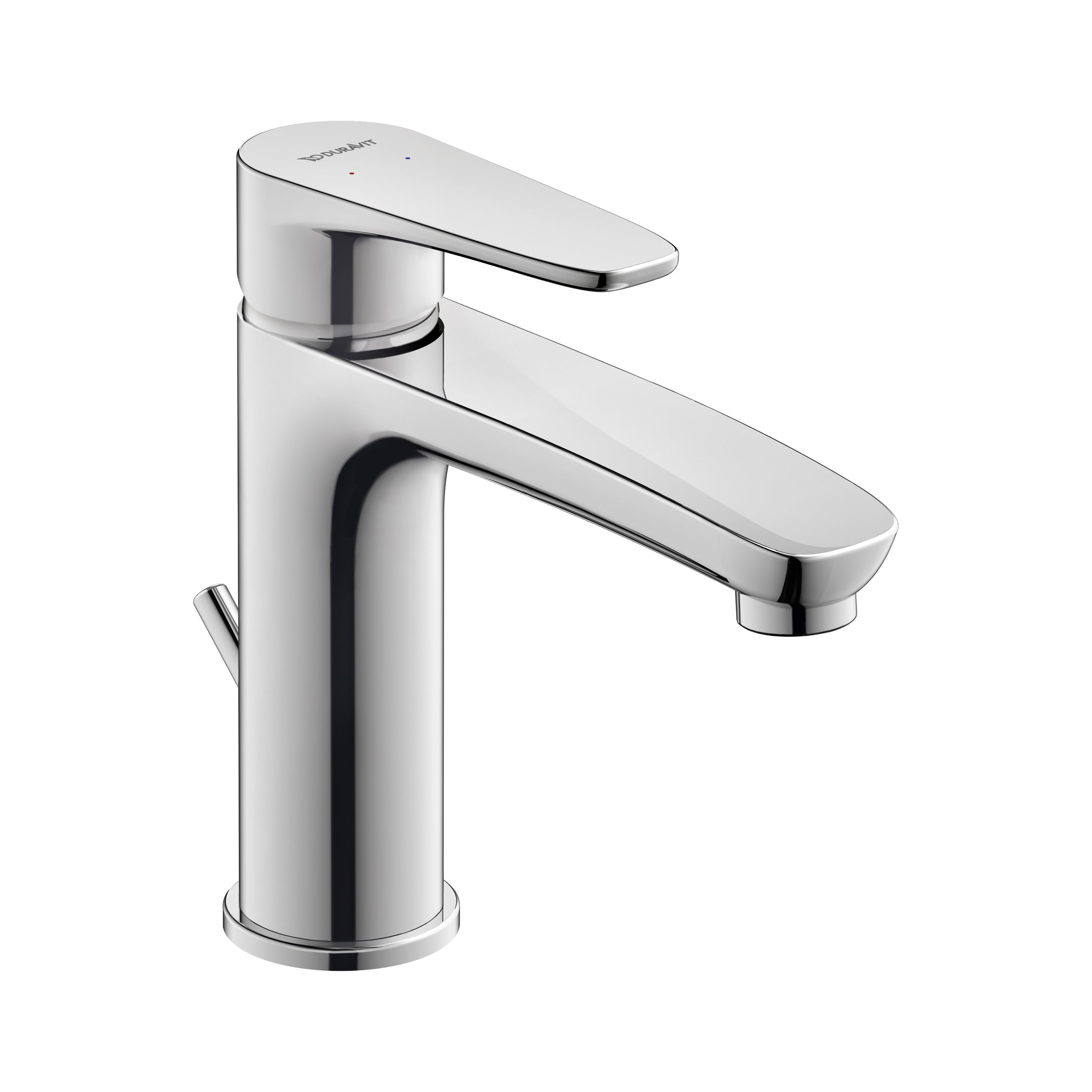 Duravit B11020001 – Rubinetti cromati per lavabo, con cartuccia in ceramica e rifiuti e flessibile connettori B.1 taglia M profondità: 139 mm di pr