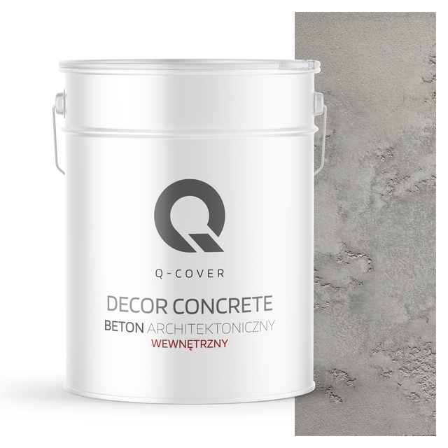 Beton Architektoniczny Wewnętrzny Q-Cover Szary Naturalny F275 15KG