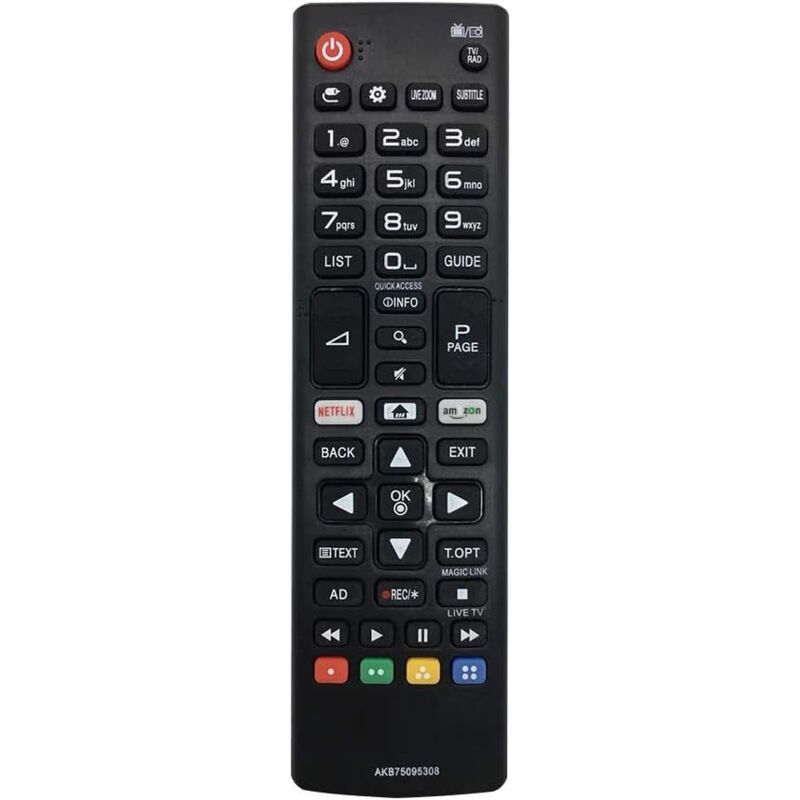 Pilot zamienny LG AKB75095308 do uniwersalnego pilota do telewizora LG Smart TV – nie wymaga konfiguracji. Pilot do telewizora LG