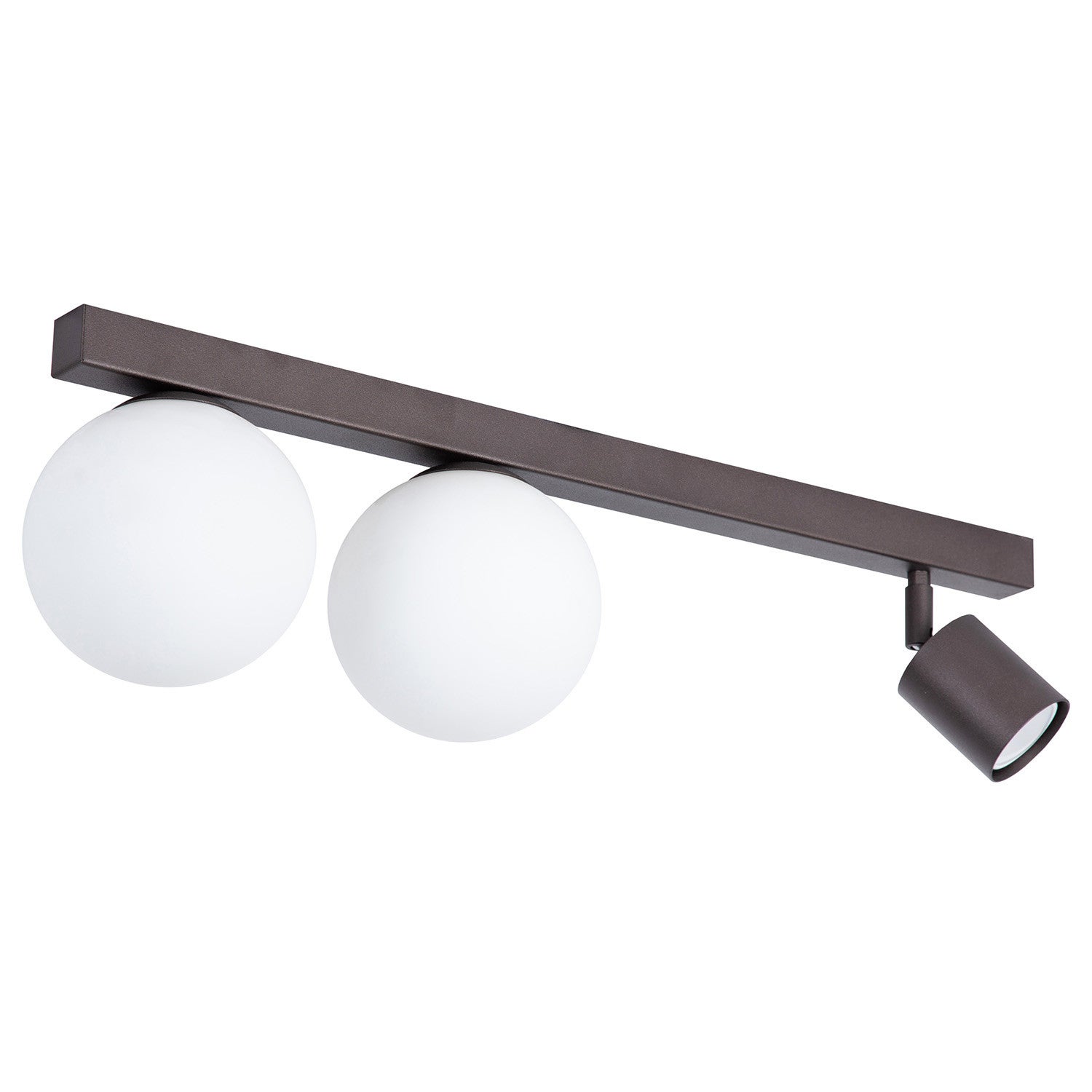 Reflektor sufitowy spot natynkowy Tavira listwa brązowo-biały 3xG9+GU10x12W + 10W wym: 18 x 60 x 12 cm metal SIGMA