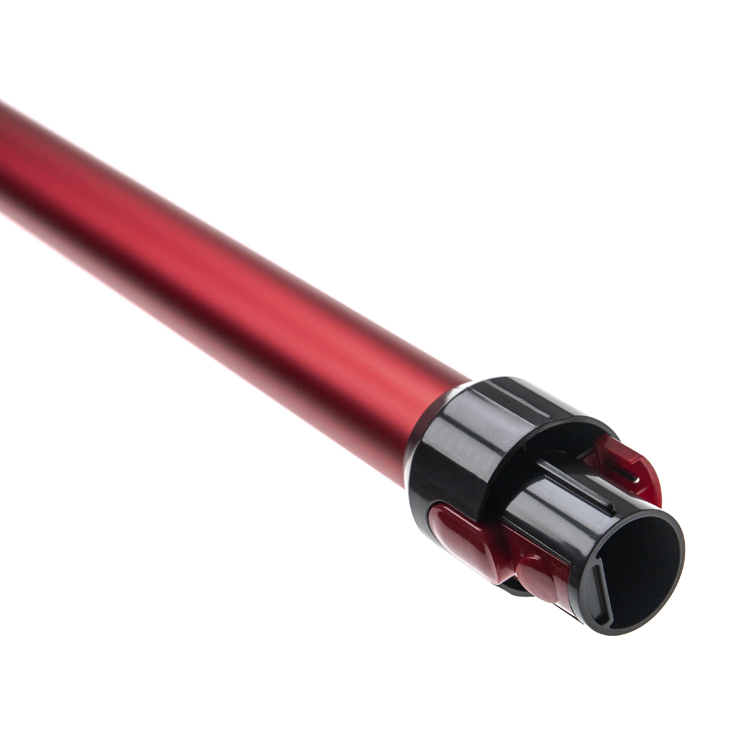 vhbw Tube d'aspirateur compatible avec Dyson SV10, SV11, V10, V11, SV10 Absolute, V11 Outsize aspirateur - raccord 35 mm, 74 cm, gris / rouge - 6