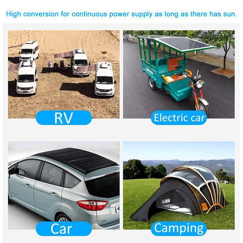Contrôleur de charge de batterie de kit de panneau solaire 100W 60A 12V - 2