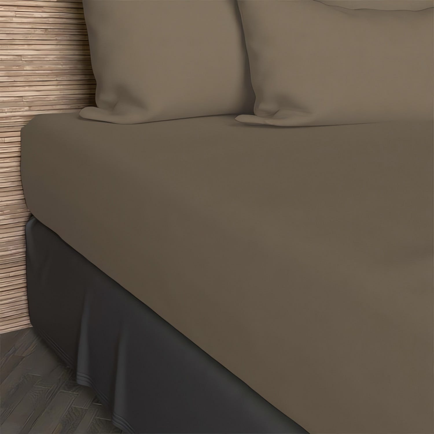 LuxClub Drap Housse 160x200 Cm 100% Coton Jersey Vert Foncé - Coins Élastiqués 30-40cm