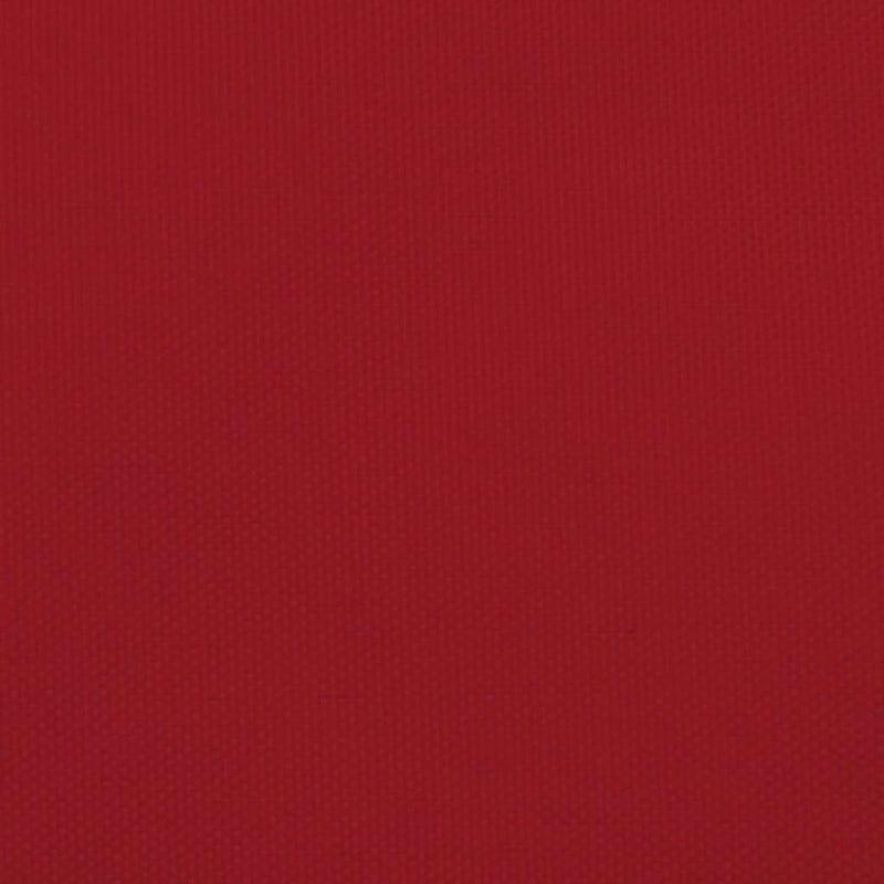 Trójkątny żagiel przeciwsłoneczny z czerwonej tkaniny Oxford, 5 x 6 x 6 m, do ogrodu, tarasu lub balkonu