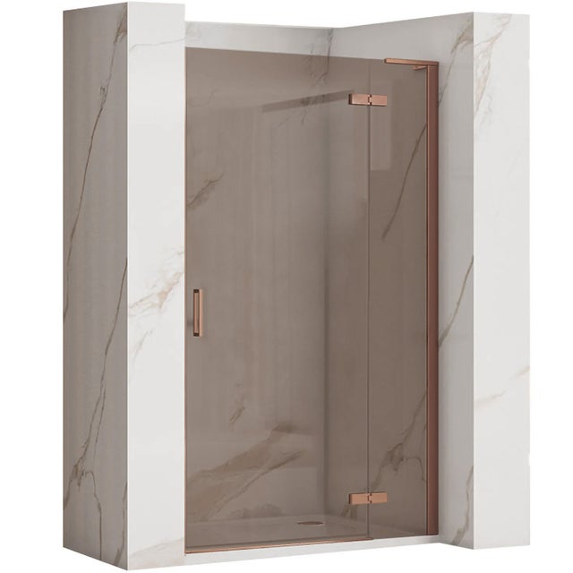 Drzwi Prysznicowe Rea Hugo 100 Miedź Szczotkowana 100