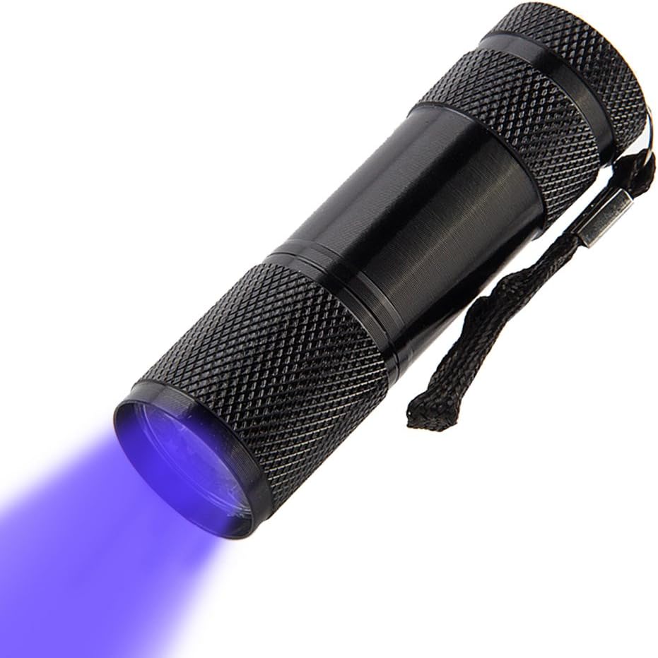 Mini Latarka UV LED Kieszonkowa 395nm - Idealna do Wykrywania Plam Moczu, na Odzieży, Dywanach i Wykładzinach