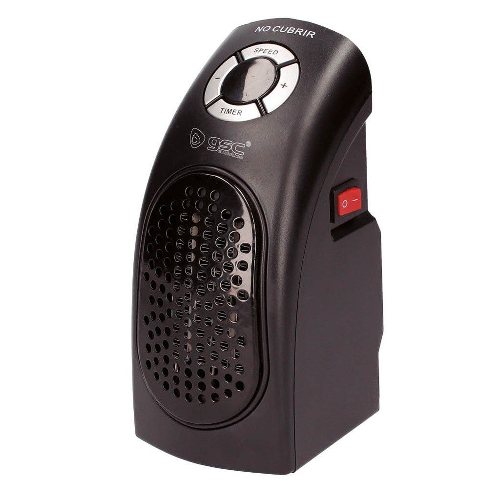 Mini calefactor sin cable Bardei Máx. 400W Negro | Leroy Merlin