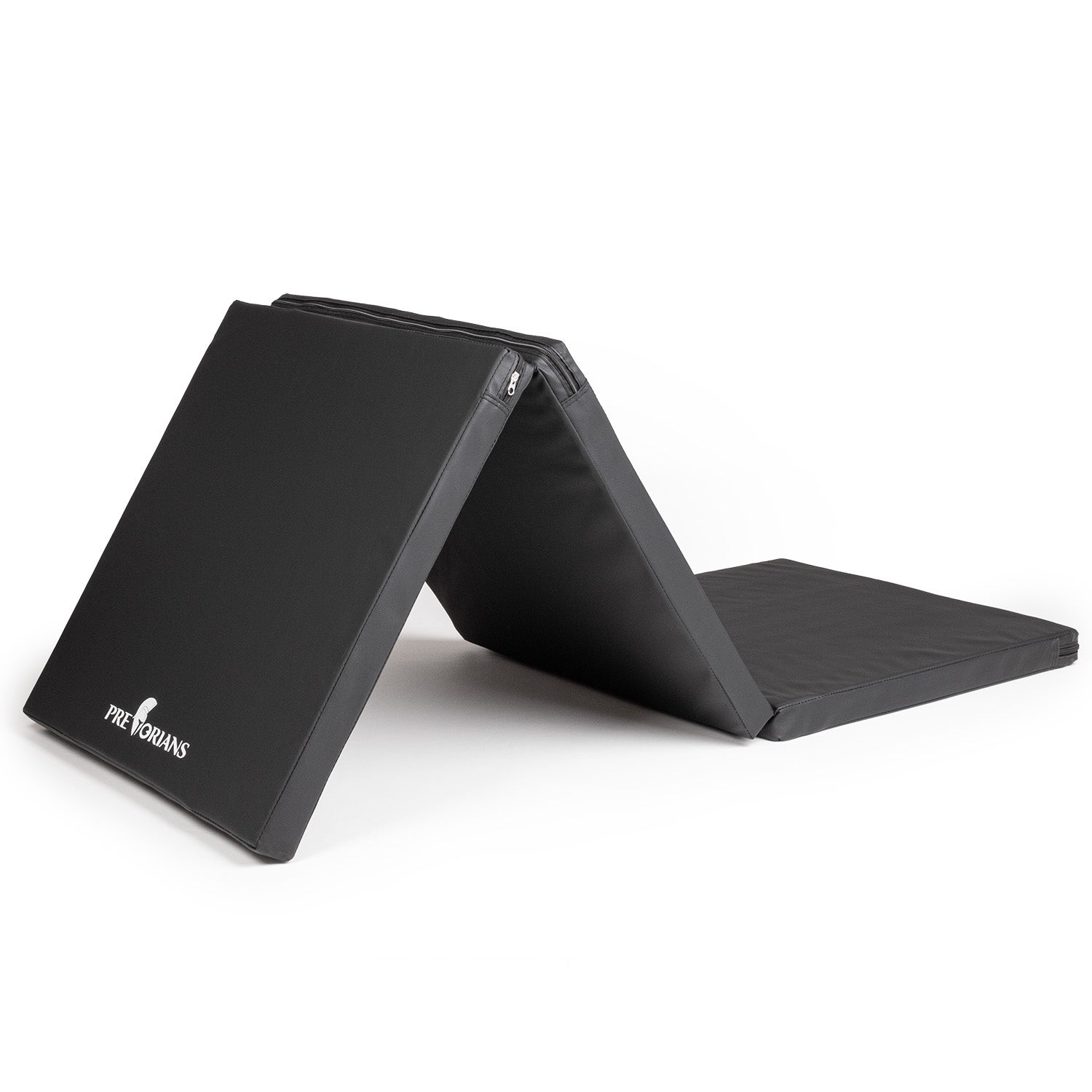 Składana mata gimnastyczna do ćwiczeń fitness antypoślizgowa czarna Pretorians