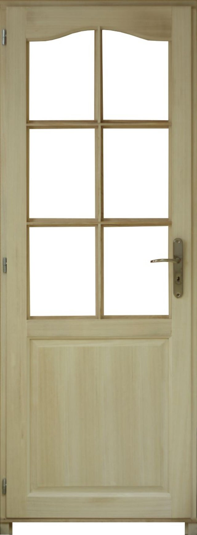Bloc Porte Paulownia 6 Vitrages (non Fournis) H204 X L83 Cm Côte Tableau, P.droit Gd Menuiseries