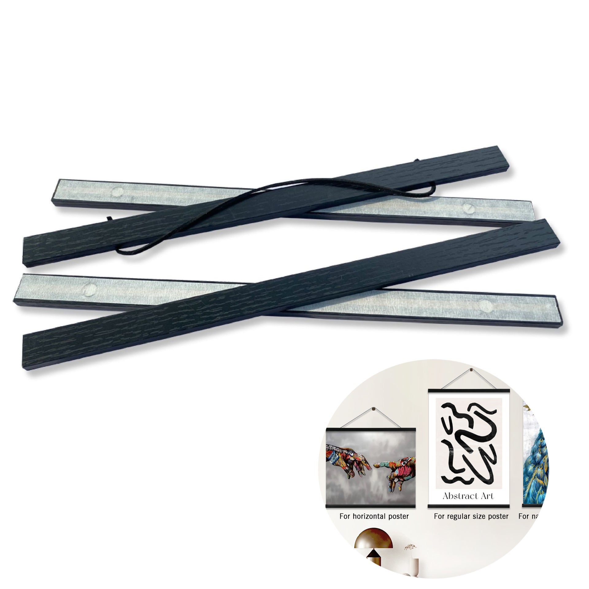 5 Cornici Magnetiche Per Foto PATIKIL 5x7 Pollici – Grigie, Riutilizzabili Per Frigorifero In PVC - 3