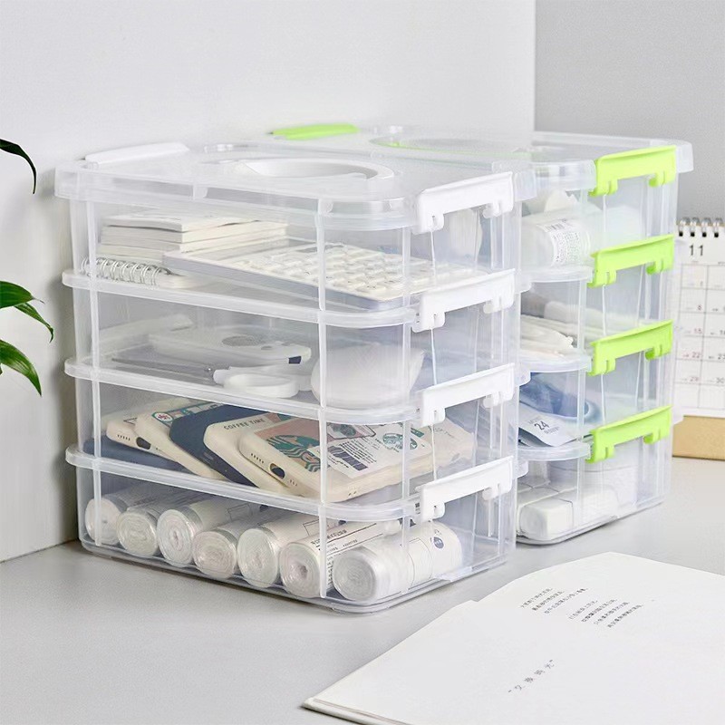 6 Scatoline Plastica Trasparente 5,5x5,5cm - Contenitori Organizer Con Coperchio - Foto 10