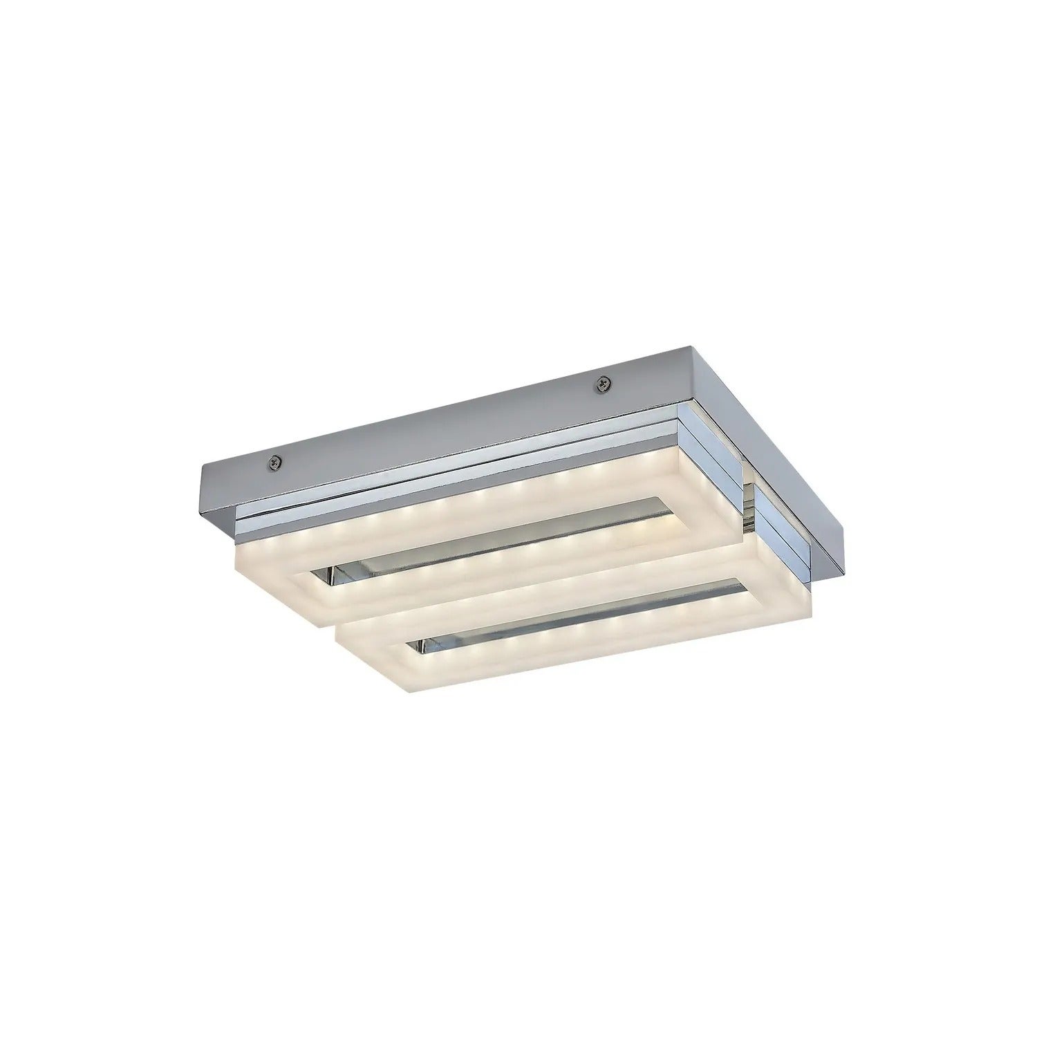 Lampa sufitowa LED BLAS 24W Neutralna biel 2250lm metal chromowana biała wym:6x30x23cm IP44 Rabalux
