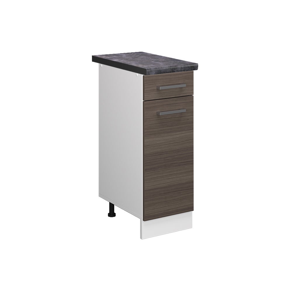 Kitchenette Coin Cuisine R-Line Vicco Gris Noble - Meuble De Cuisine Équipée Neuf