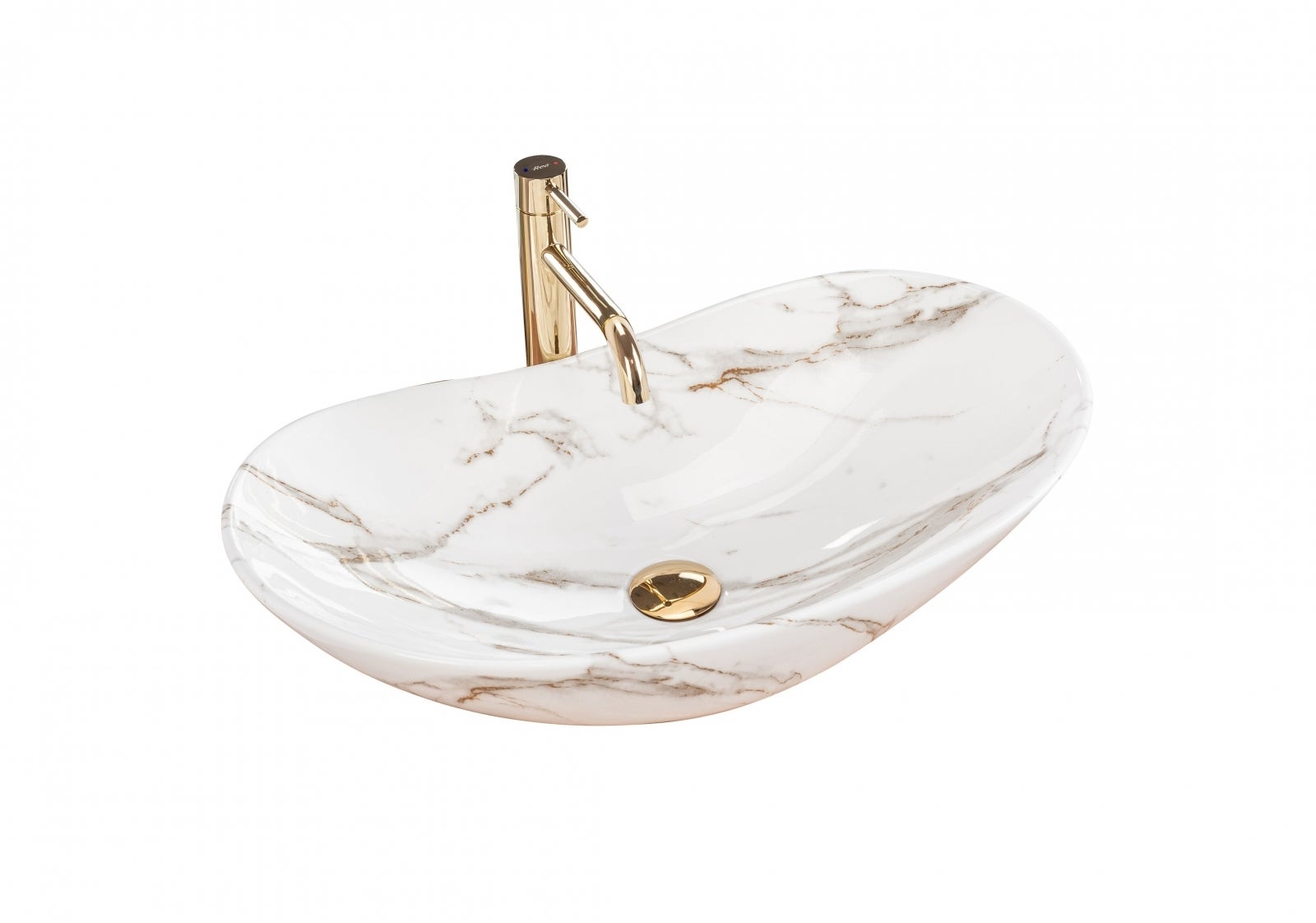 LAVATÓRIO DE APOIO REA ROYAL LAVA WHITE 62X36X16CM - 3