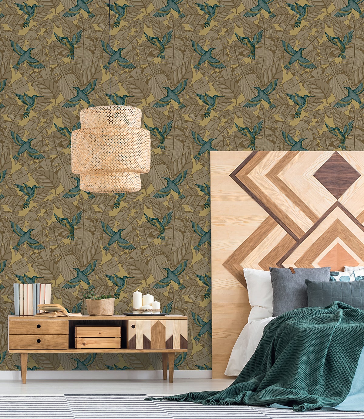 Papier peint vinyle sur intissé Lessivable et brossable Collection Jardin d'Eden L.10.05 x l.0.53 m. - Réf. LTC-51200402 - 2