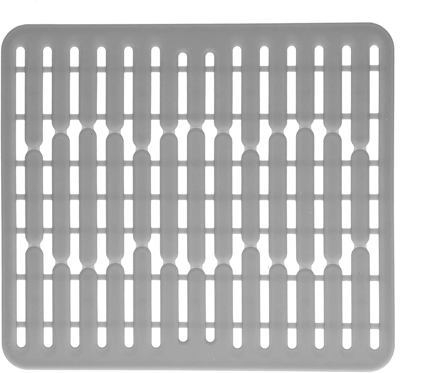 Tapis De Cuve En Silicone Pour évier – Gris, Drainant, Résiste à La Chaleur, Protège La Vaisselle, Réutilisable