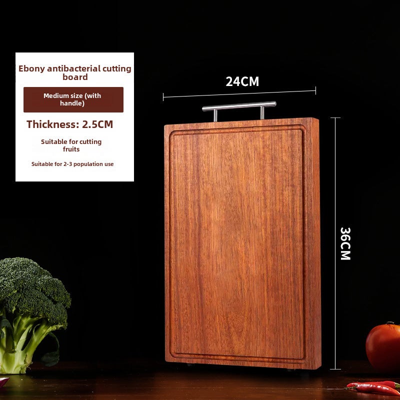 Leroy Merlin Tabla De Cortar Cocina ,Tabla De Cortar De Ébano Maciza, Doble Cara, Antibacteriana, Resistente Al Moho, Forma De T, Para Cocina Doméstica Carne 