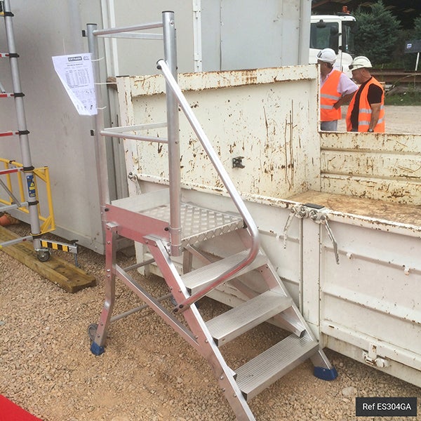Plateforme d'accès - 5 marches - hauteur de travail max. de 3.00m - ES305 - 3
